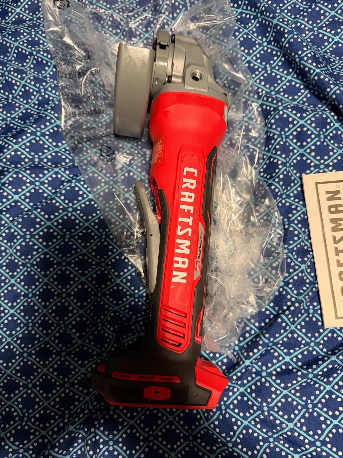 Craftsman V20 20V Brushless 4-1/2 in Angle Grinder CMCG451 w/ Guard