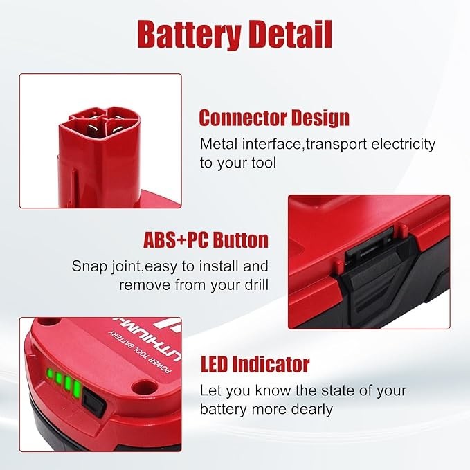 2Pack 19.2V 4.0Ah For Craftsman C3 DieHard Lithium ion XCP Battery 11375 11570