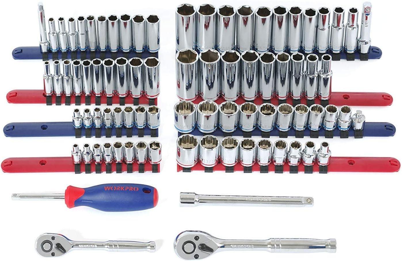 WORKPRO 322-Pieces Home Repair Tool Kits Basic Household Hand Tool With Tool Bag