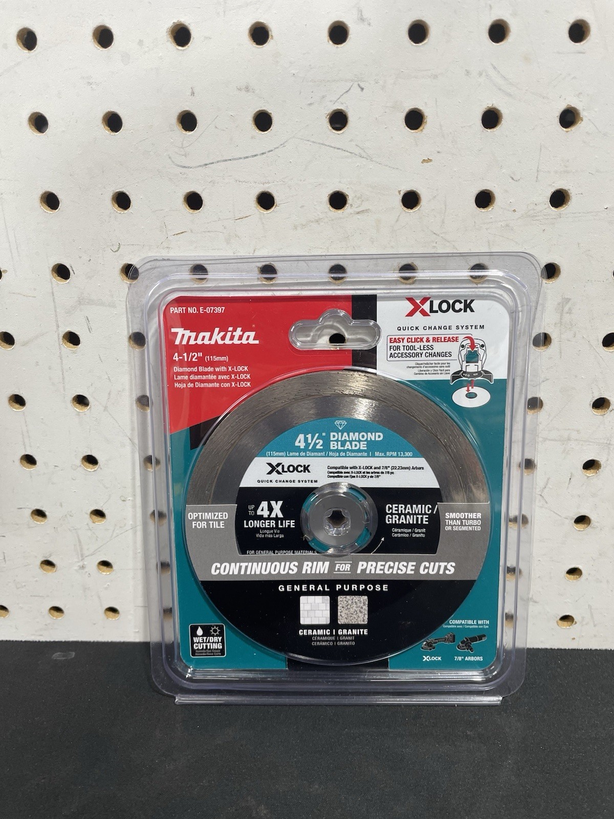 Makita 4-1/2 in X-LOCK Continuous Rim Diamond Blade Tile Ceramic Granite New