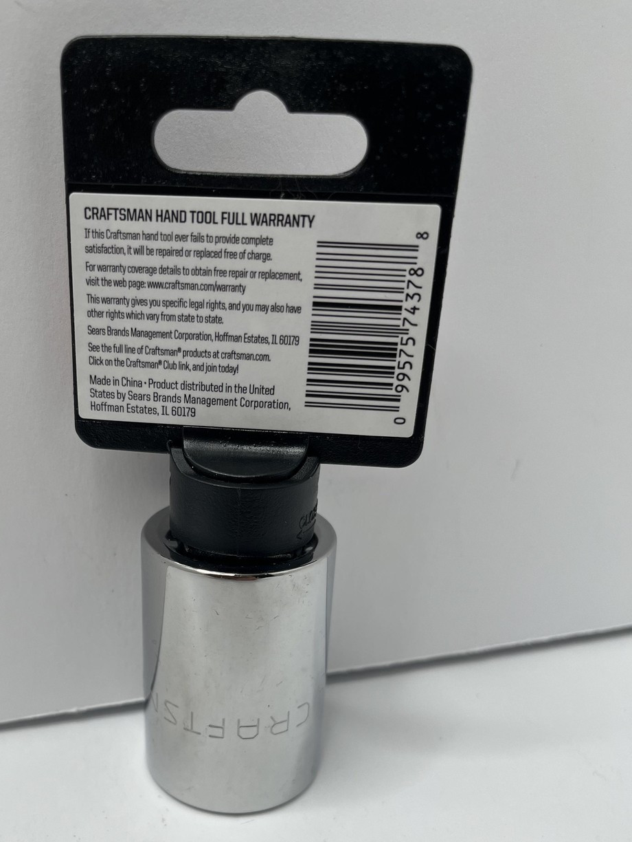 Craftsman 7/8 in Socket 3/4 in Drive 12-Point SAE 19655 9477711 New w tag