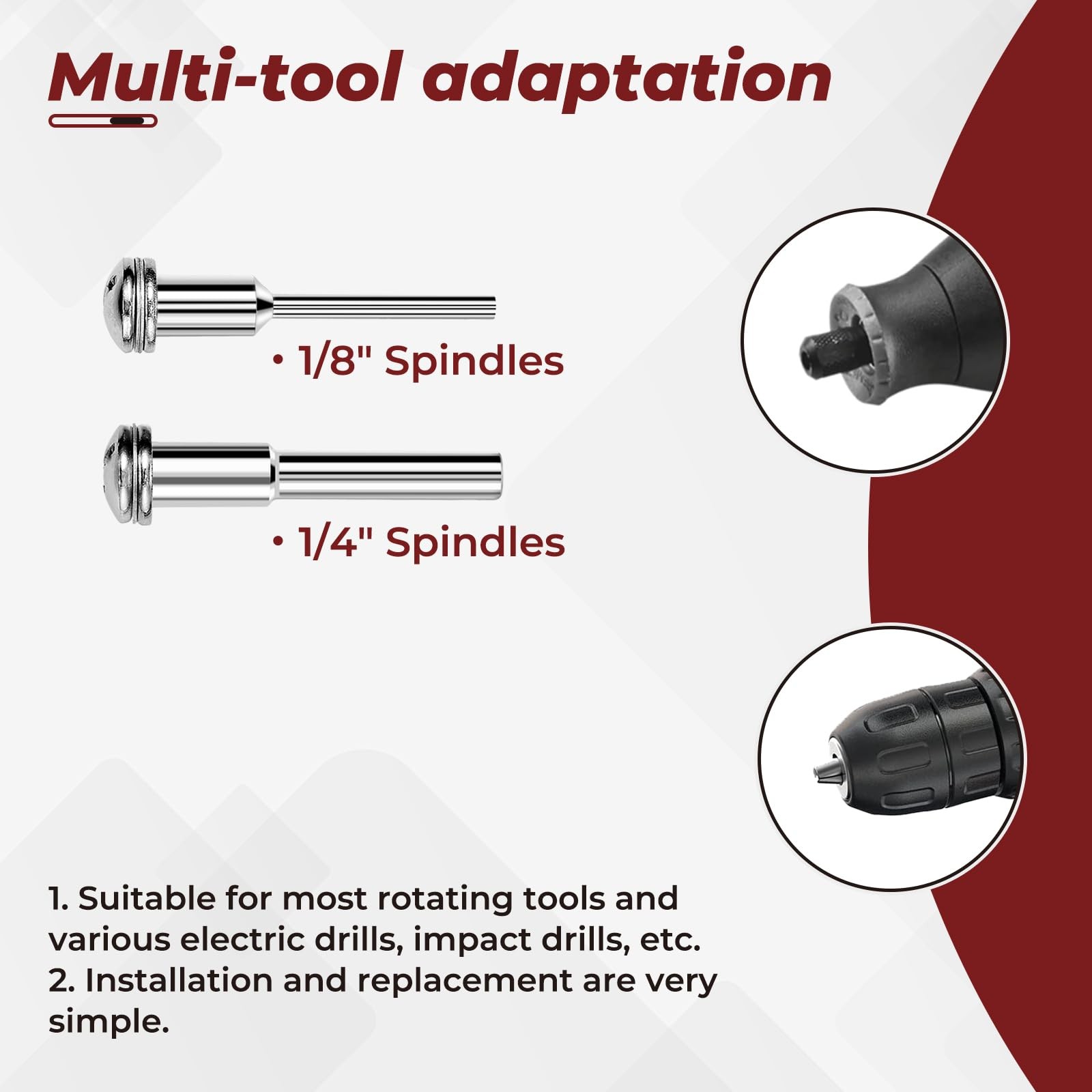 10 Pack 1.97″ Cut Off Wheels with 2 Shank(1/4″ Mandrel+1/8″ Mandrel),Fiberglass