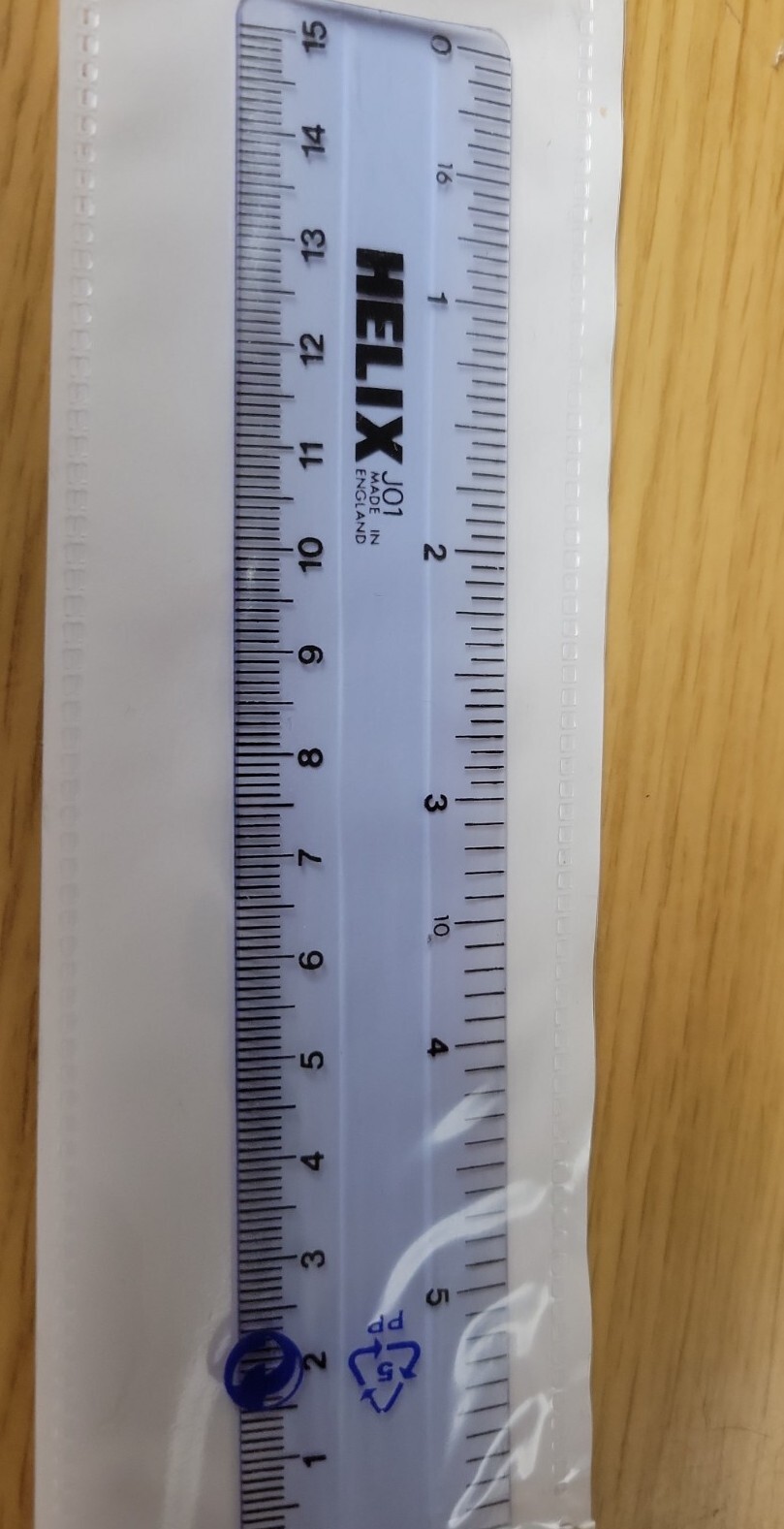 12 each Helix 6″ Ruler Shatter-Resistant Standard & Metric New (Crystal Blue)