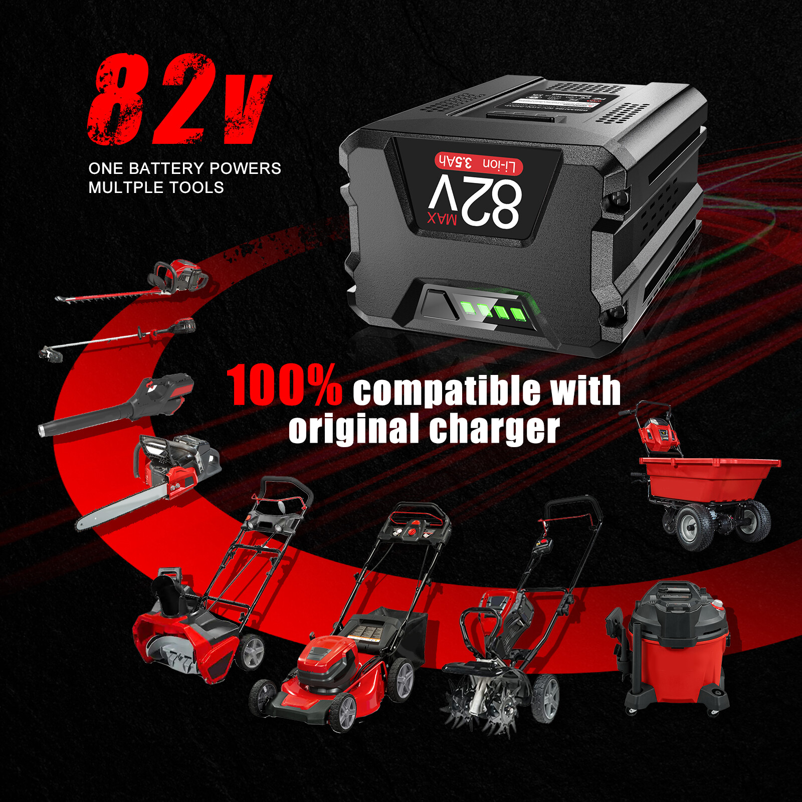3.5Ah For Snapper XD 82V Max Lithium Ion Battery BSB2AH82 Cordless Power 1760514