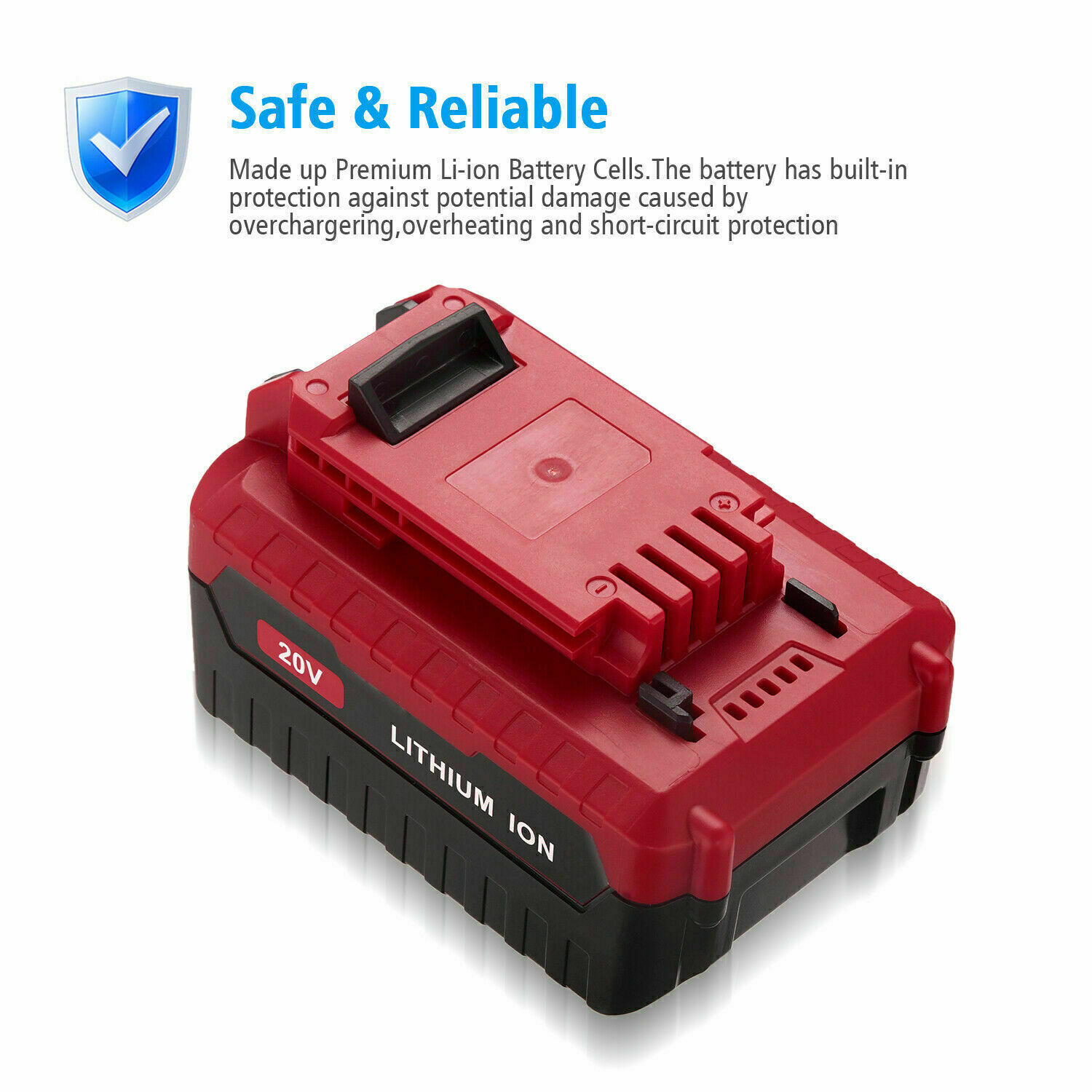 PACK 20 Volt 8.0Ah Lithium-ion Battery for Porter Cable 20V MAX PCC685L PCC680L