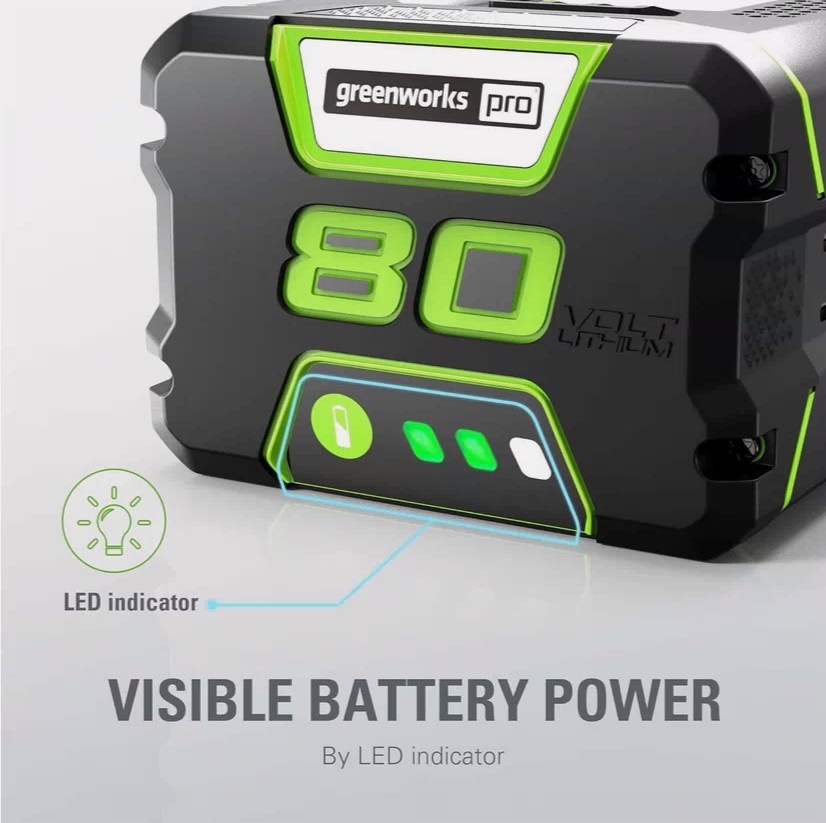 80V For Greenworks PRO 80V 5.0Ah Lithium-ion Battery GBA80250 GBA80600 2601302