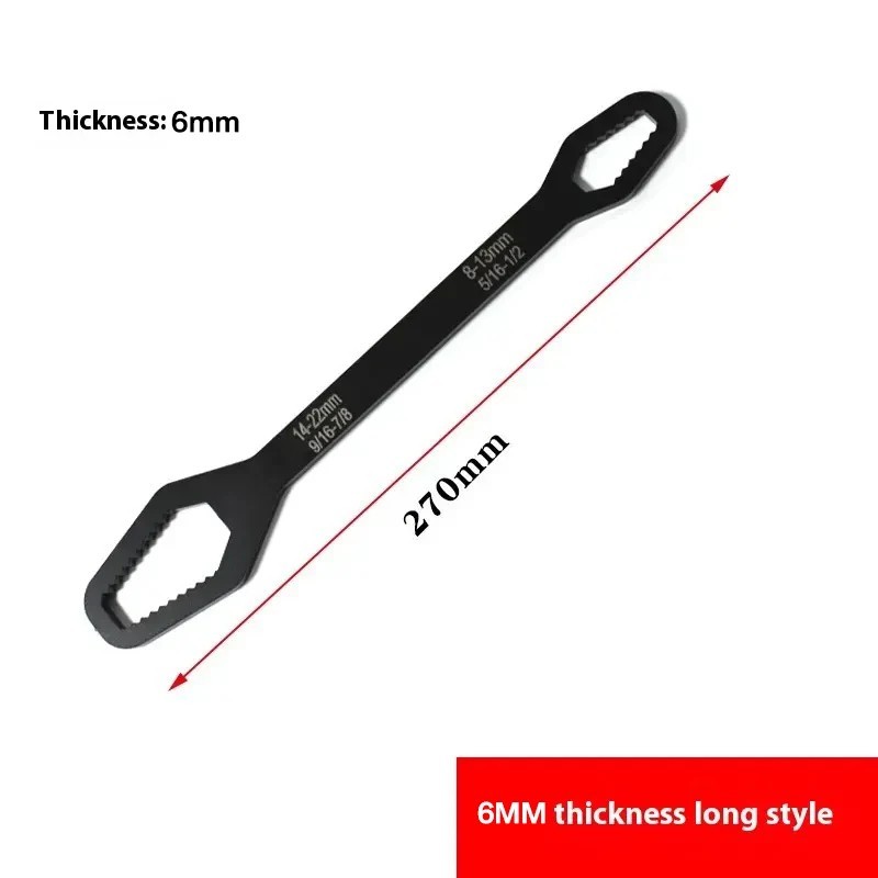 8-22mm Universal Torx Wrench Self-tightening Adjustable Both Ends Spanner Tools