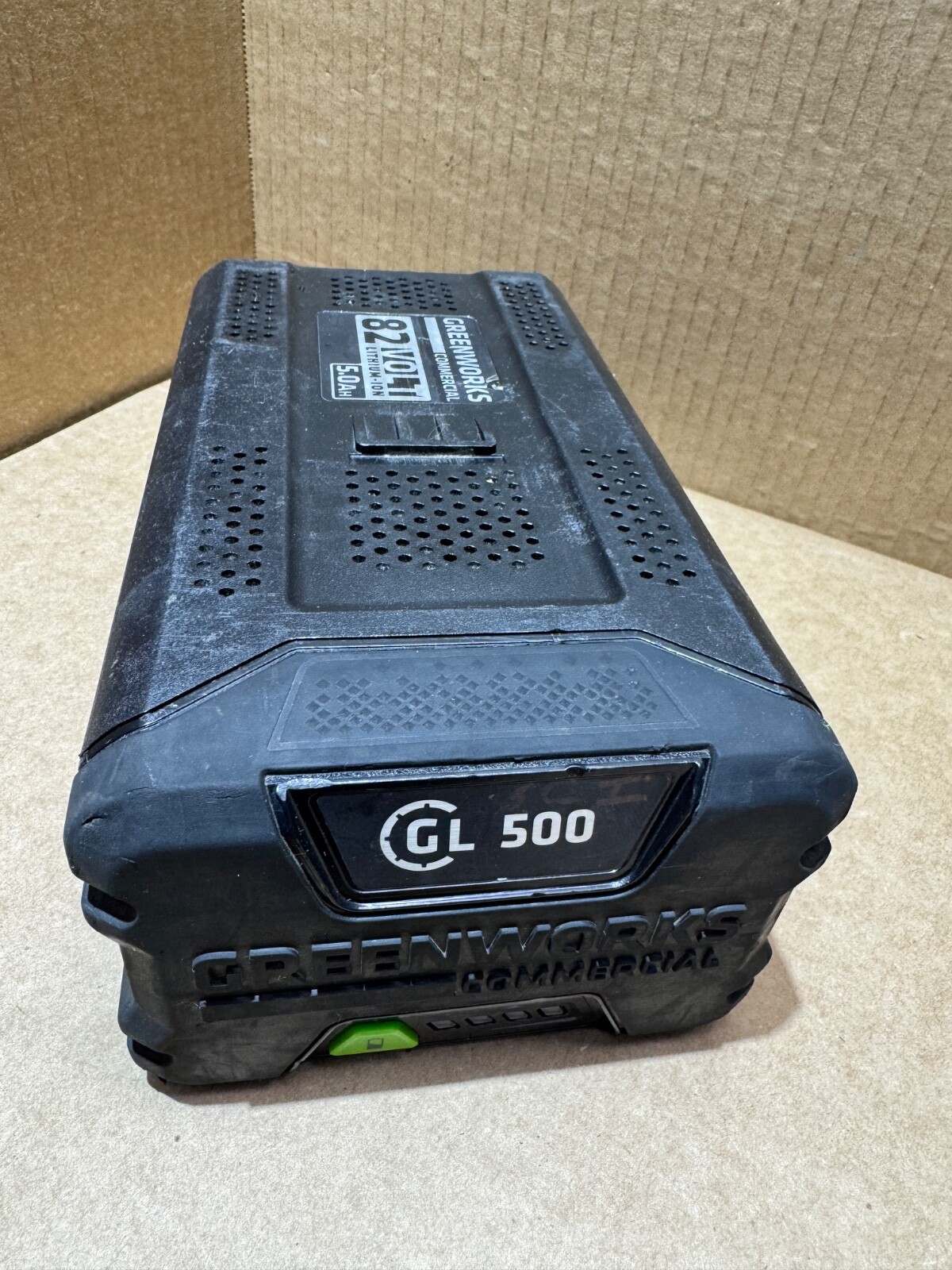 GREENWORKS COMMERCIAL [GL 500] GENUINE 82V MAX 5AH BATTERY – [USED]
