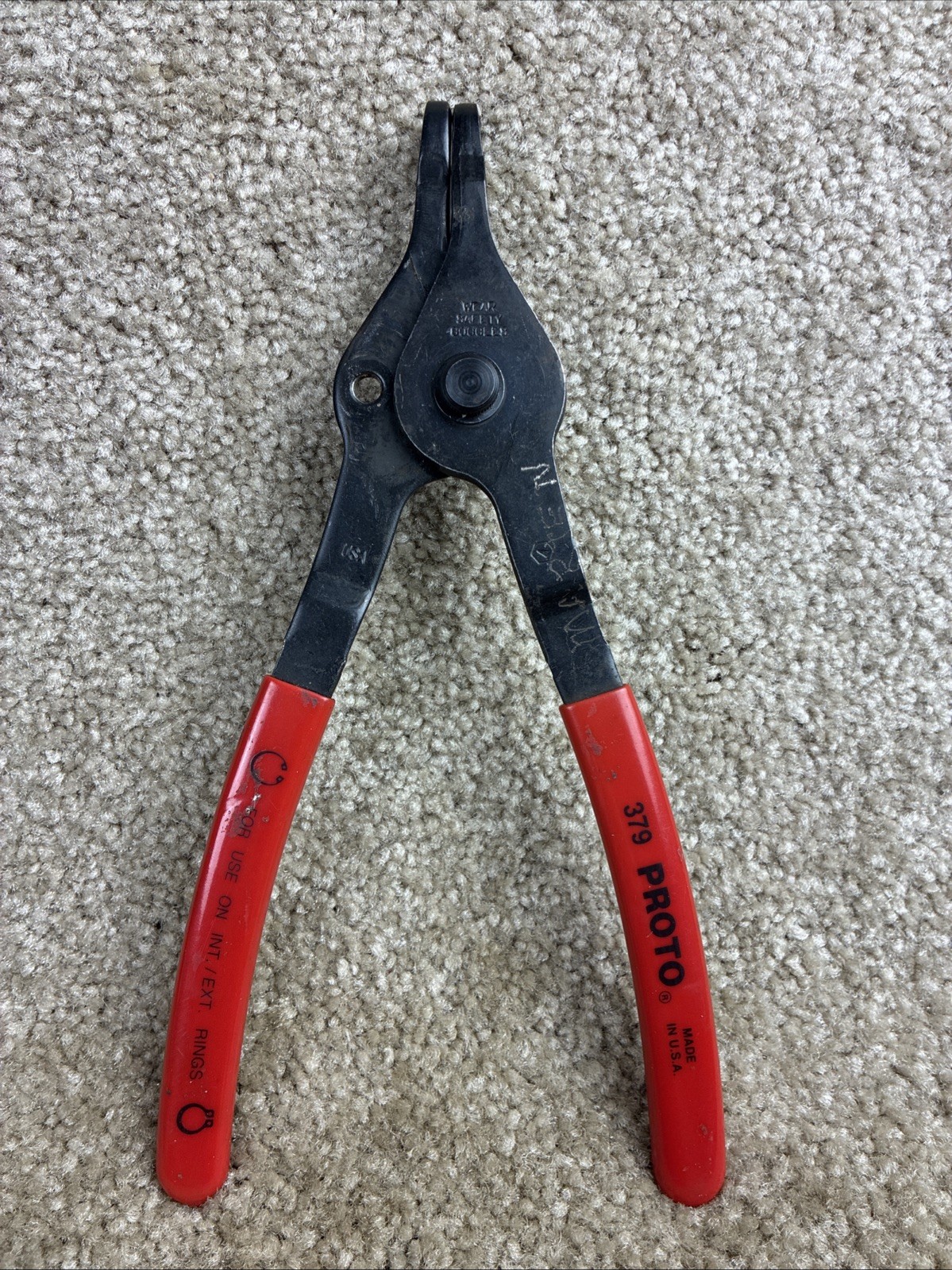 PROTO 379 Large Bent Nose Snap Ring Pliers for Both Internal & External Rings