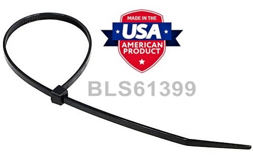 1000 USA Made TOUGH TIES 8″ inch 50lb Nylon Tie Wraps Wire Cable Zip Ties Yellow