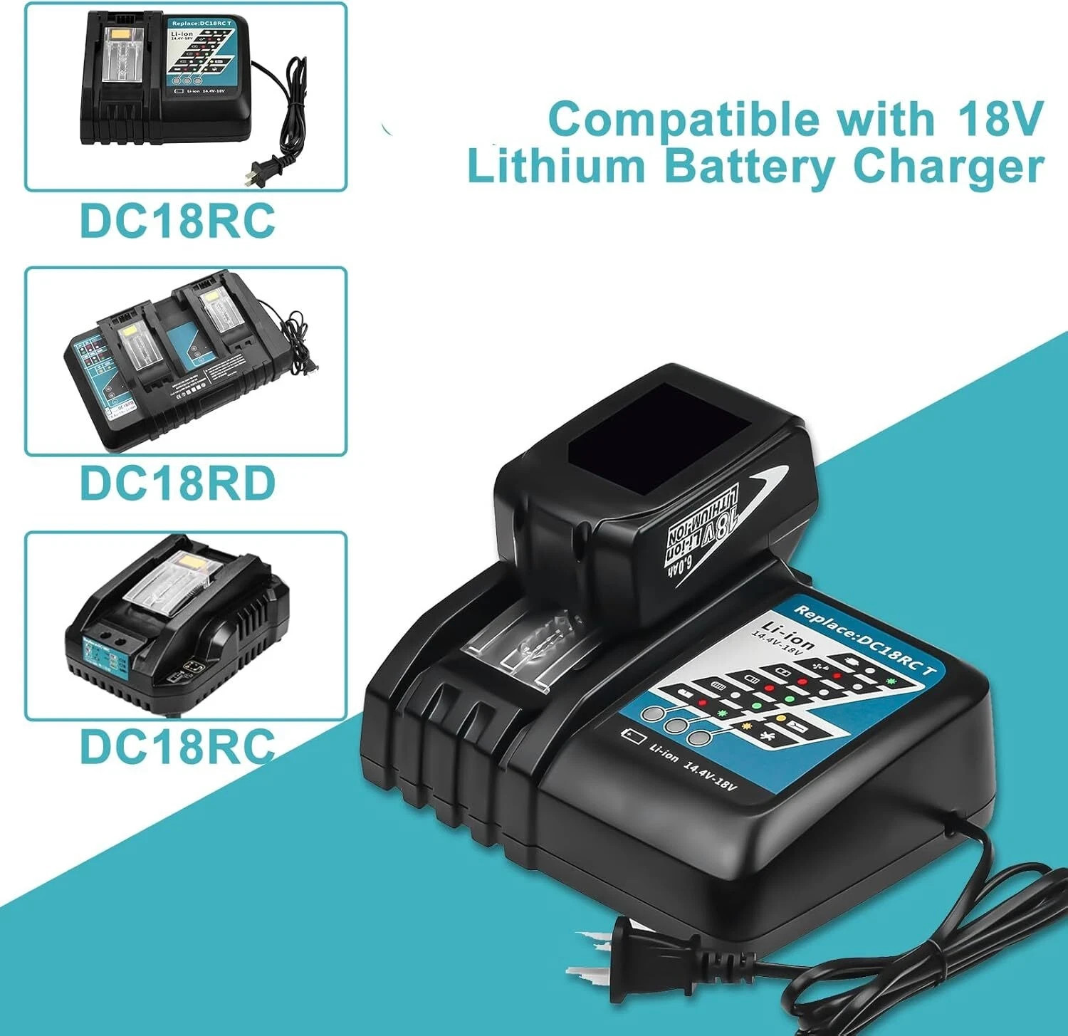 2 PACK 6.0AH Lithium Battery Replace For Makita 18V BL1830 BL1850 BL1860 BL1860B