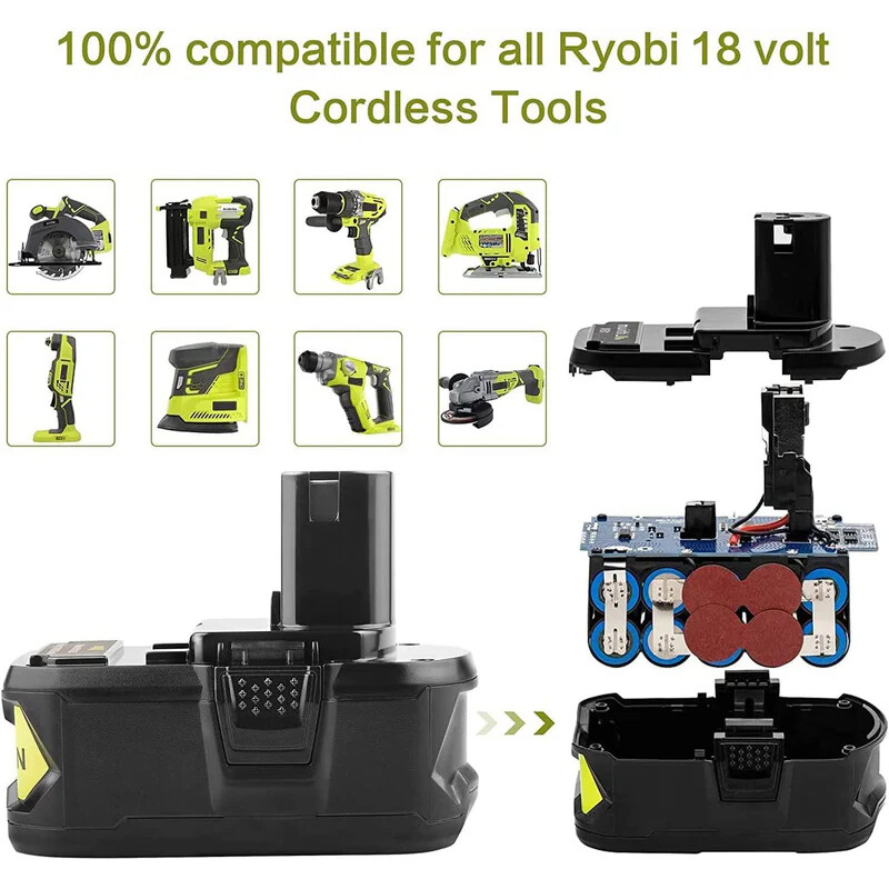 1-4X For RYOBI P108 18V One Plus High Capacity 6/8/12Ah Lithium-Ion Battery