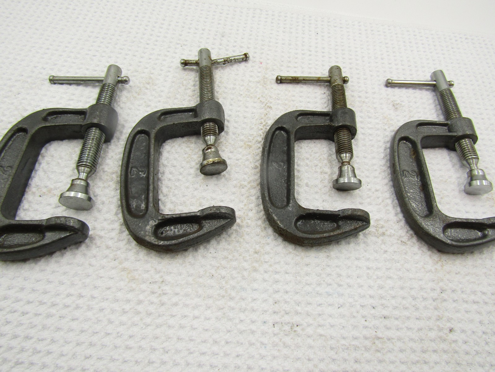 Vintage 2″ C Clamp Made in China Set of 4