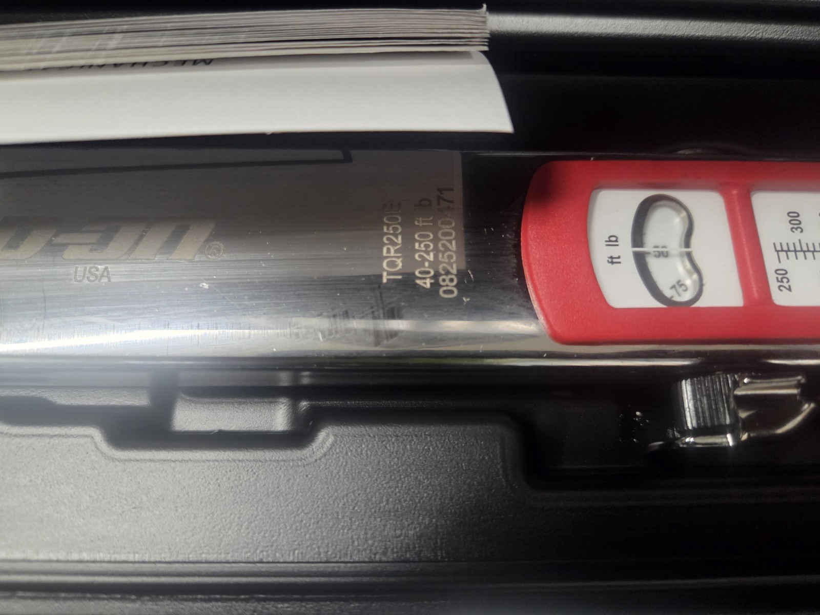 Snap-on Tools New TQR250E 1/2″ Drive Adjustable Click-Type Torque Wrench