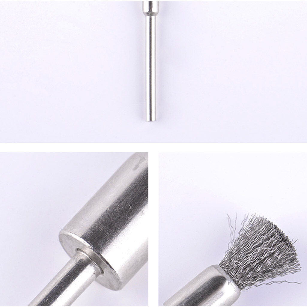 45X Stainless Steel Wire Brush Set Dremel Tool Rotary Die Grinder Removal Wheel