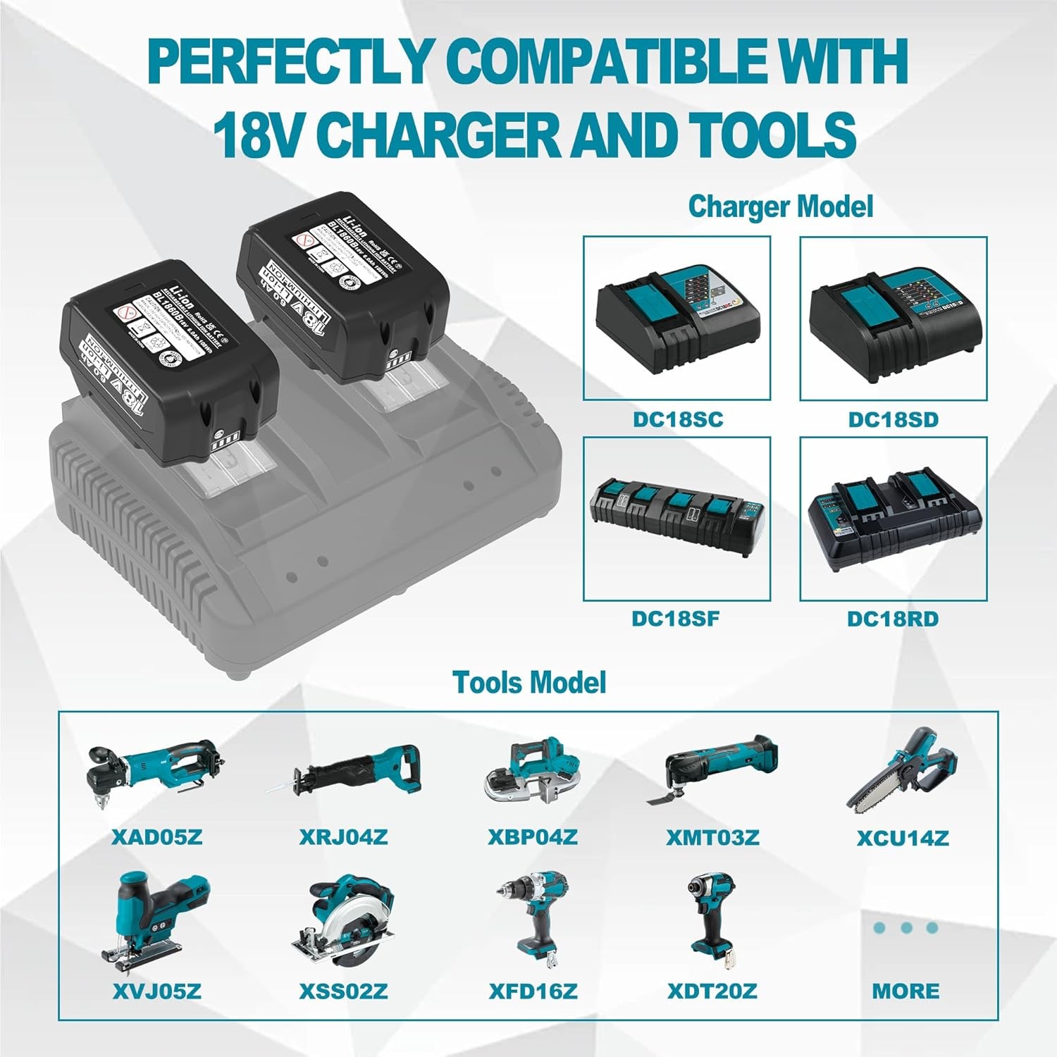 2 PACK 6.0Ah 18V Lithium-Ion Battery For RYOBI P109 P108 P107 One+ Plus RB18L50