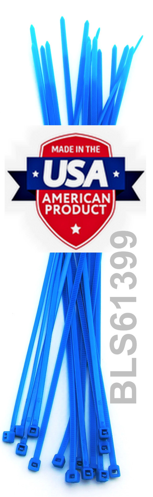 800 USA Made TOUGH TIES 8″ inch 50lb Nylon Tie Wraps Wire Cable Zip Ties RGBY