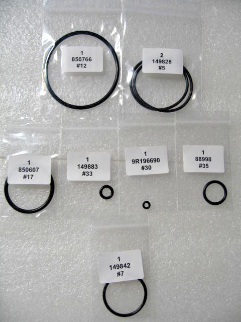 DeWalt DW46RN Type 1 Nailer O-ring Kit / R&S 007-231DW46 / See O-rings Below