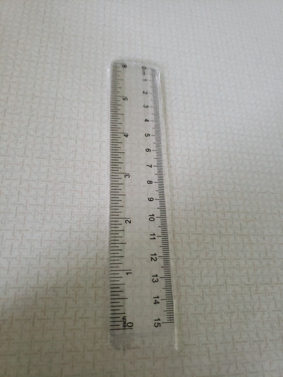 Small 6 Inch Ruler Clear Plastic Inches & Centimeters Measuring 6″ / Metric 15cm