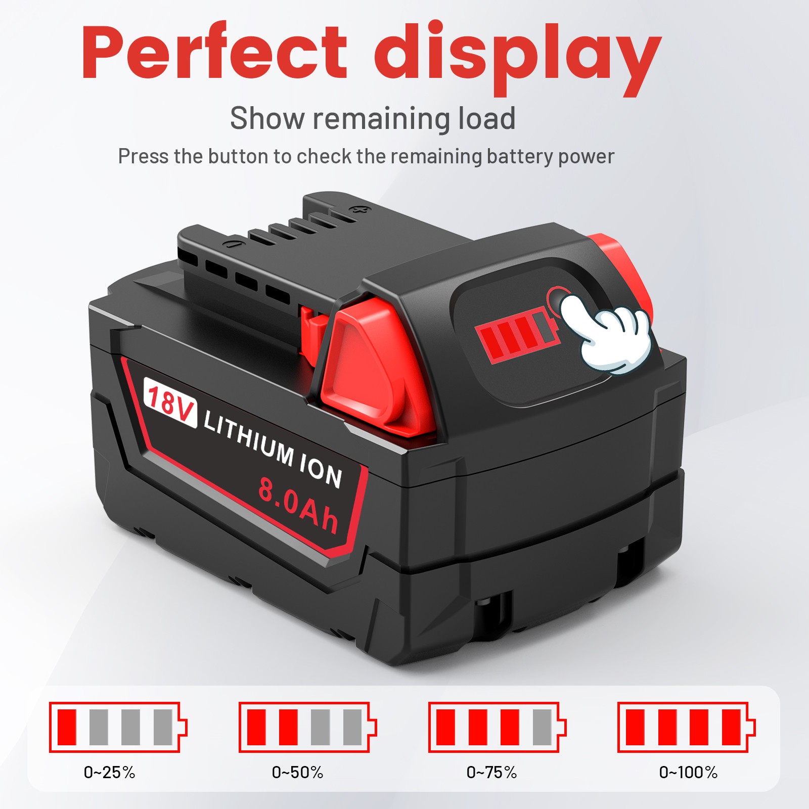 2PACK For Milwaukee for M18 6.0AH Battery Lithium Extended Capacity 48-11-1860