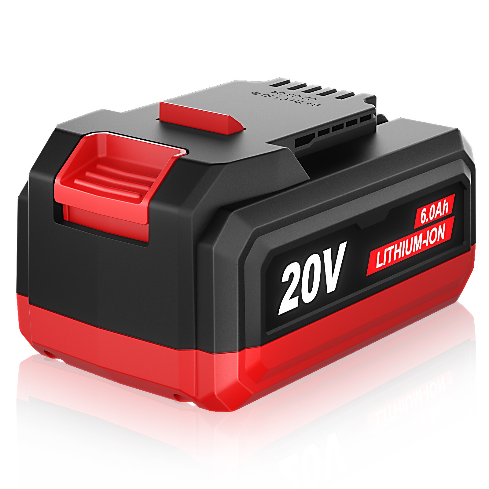 20V 6Ah Lithium-Ion Replacement Battery Pack for Bauer 20V Cordless Power Tools