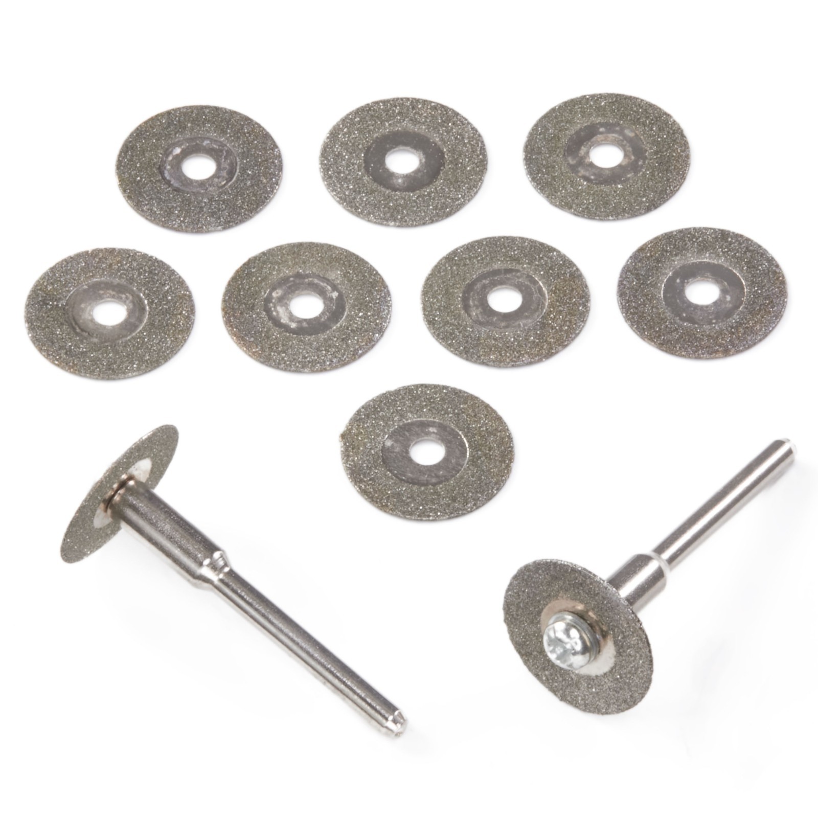 10Pcs Diamond Cutting Wheel Coated Metal Cut-off Disc 1/8″ Shank for Dremel Tool