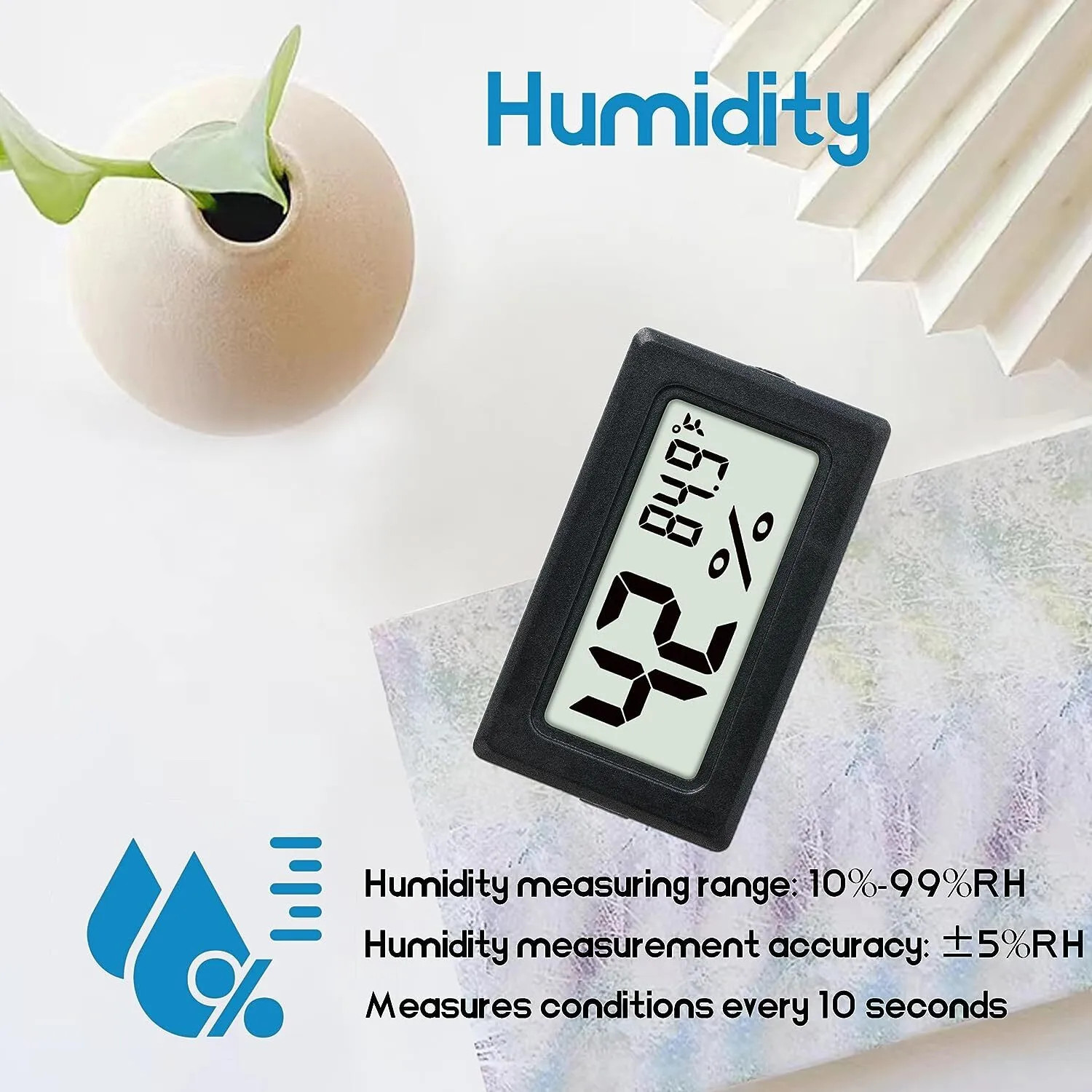 Digital LCD Hygrometer Humidity Meter Tester Reptile Temperature Thermometer US