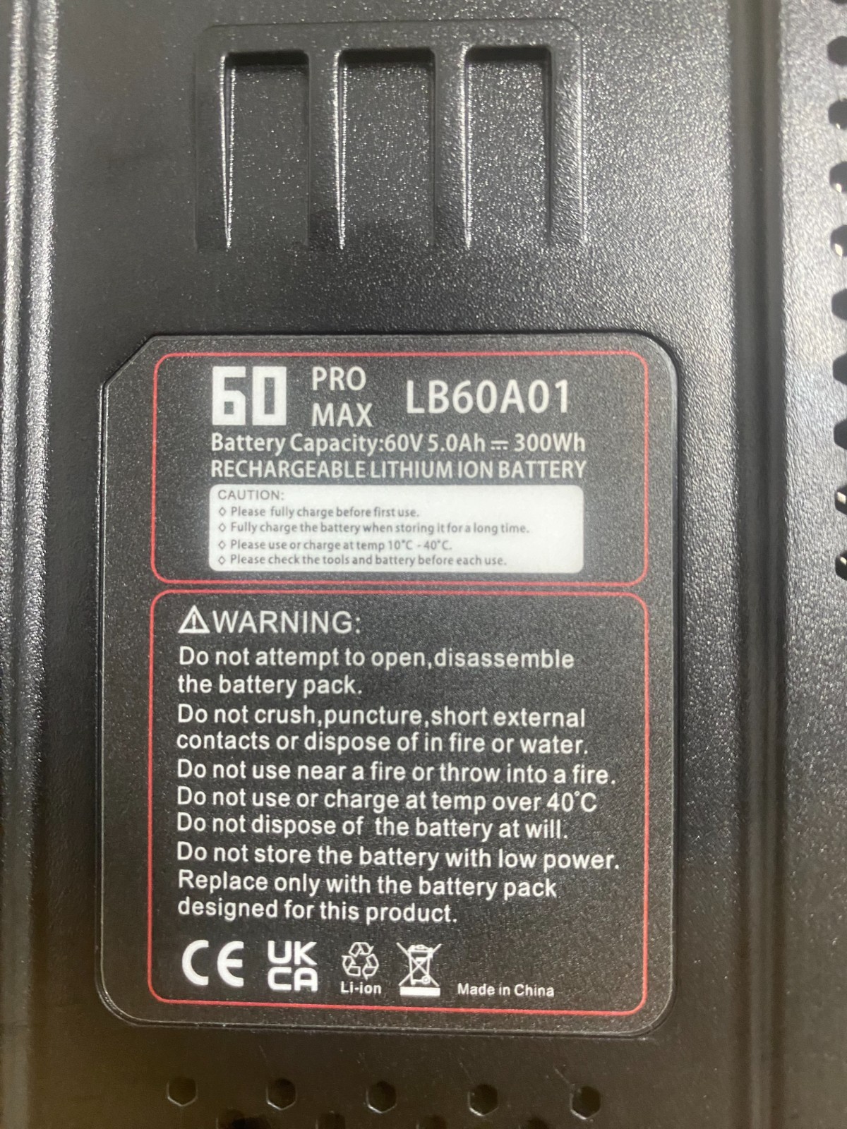 60V 5Ah Battery for Greenworks Pro 60V Max Lithium Ion Battery LB60A01 LB60A02