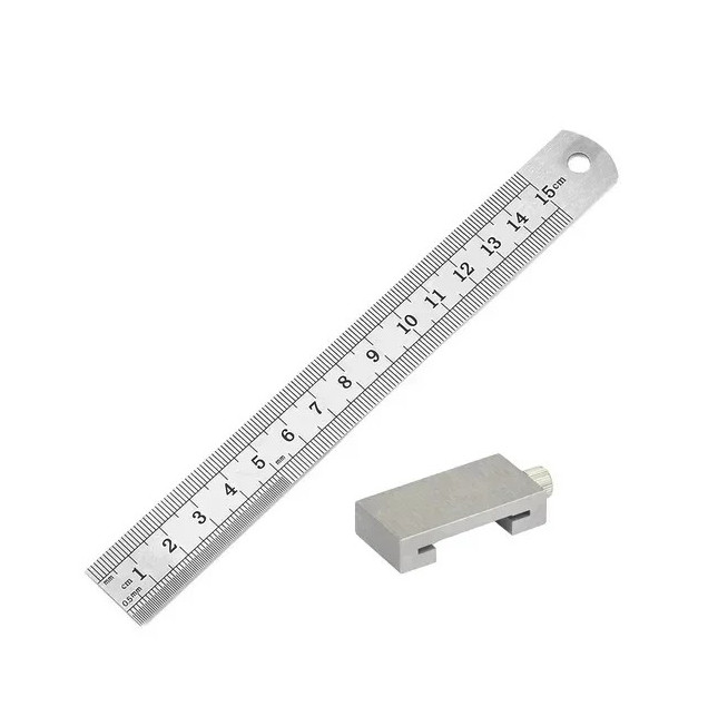 Woodworking Positioning Block Steel Ruler Marking Gauge Measuring Tool – NEW