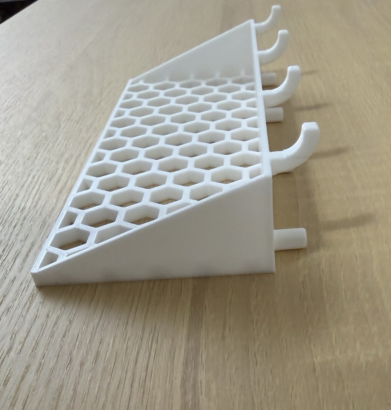 Pegboard Screwdriver Holder Rack Organizer 3D Printed Tool Storage – White