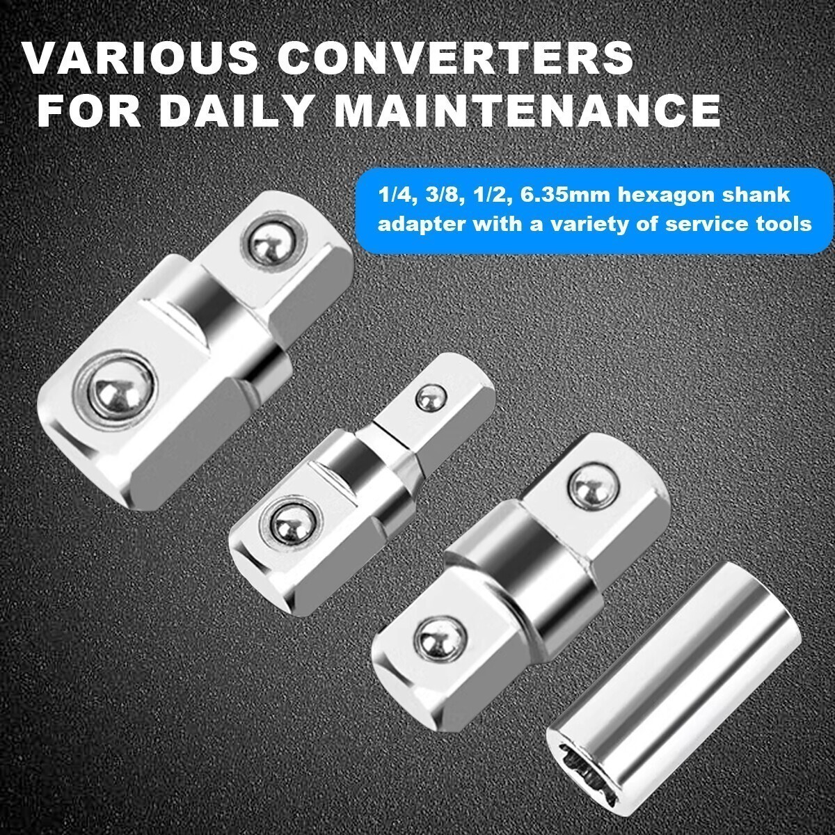 2PCS Offset Extension Wrench Set Ratchet Spanner Wrench with Extender Adapter