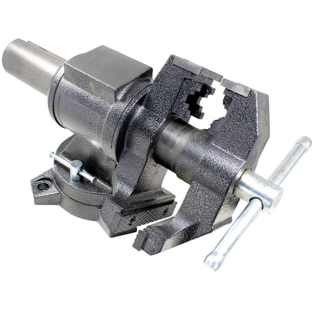 BESSEY 5 in. Multi-Purpose Rotating Pipe and Bench Vise with Swivel Base
