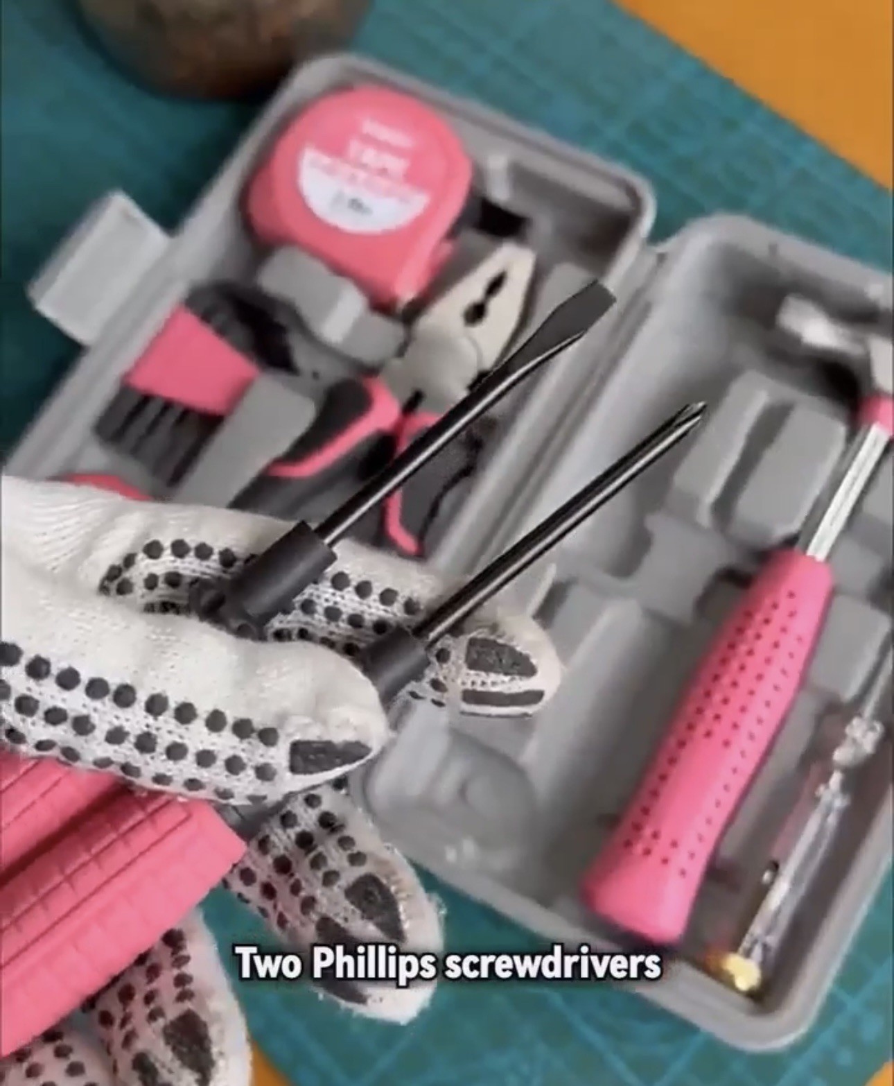 Household Tool Set With Case