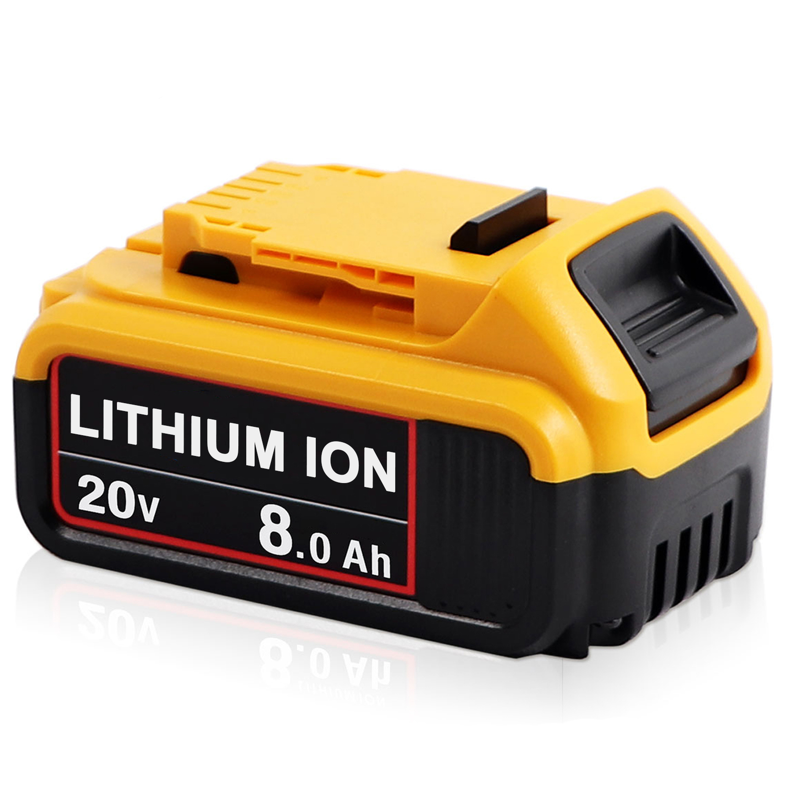 Pack For DeWalt 20V 20 Volt Max XR 8.0AH Lithium Ion Battery DCB206-2 DCB205-2