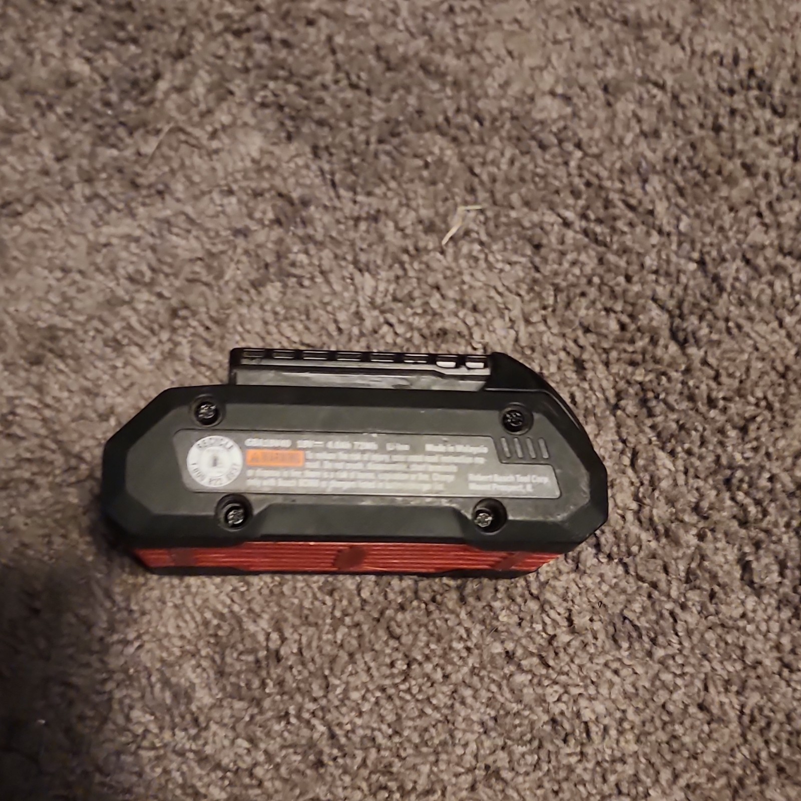 Bosch CORE18V 18V 4Ah Lithium-Ion (Li-Ion) Battery Pack Black