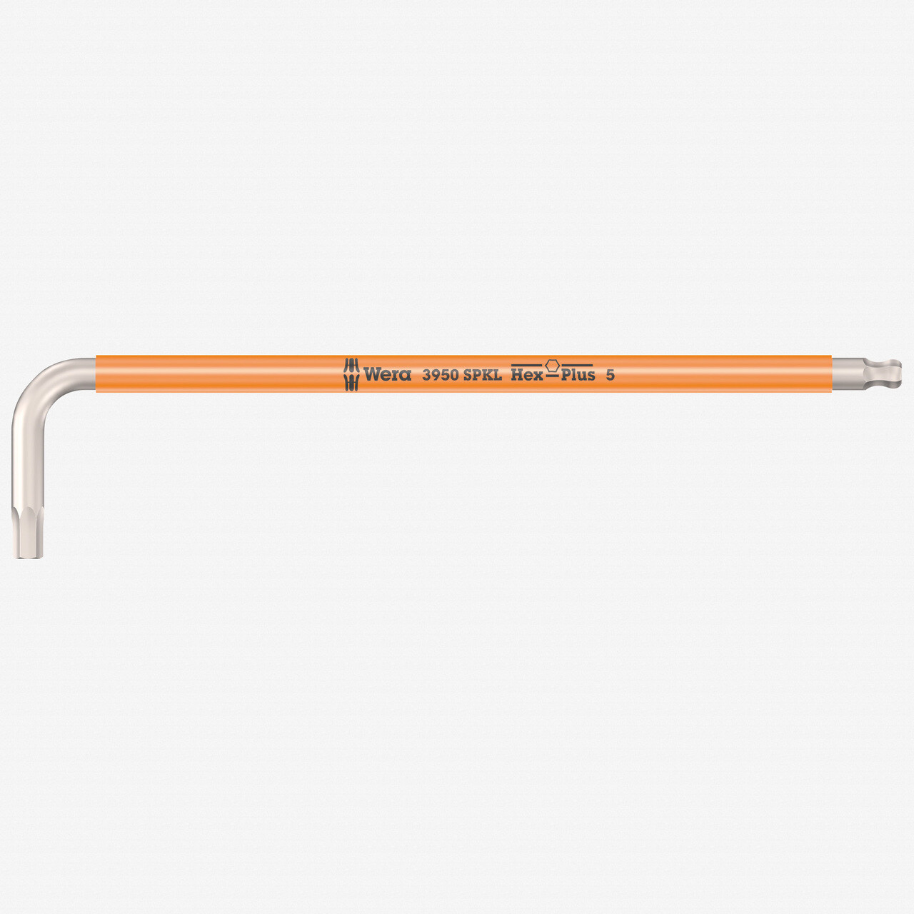 Wera 022665 Multicolor Metric Hex Stainless L-key, 5.0 mm (Bright Orange)