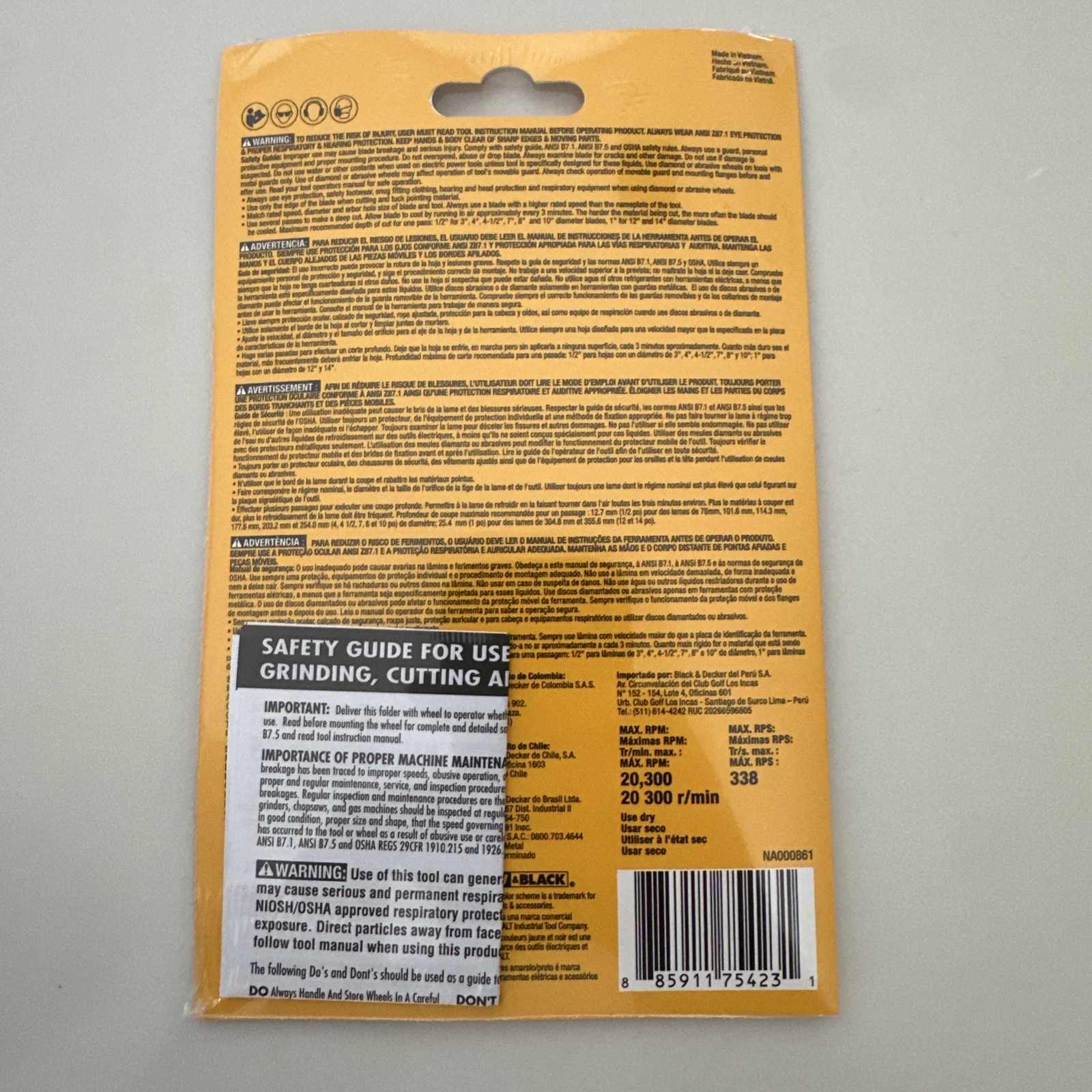 Dewalt 3″ In. Diamond Cut-Off Wheel Multi Material (DW8530) NEW