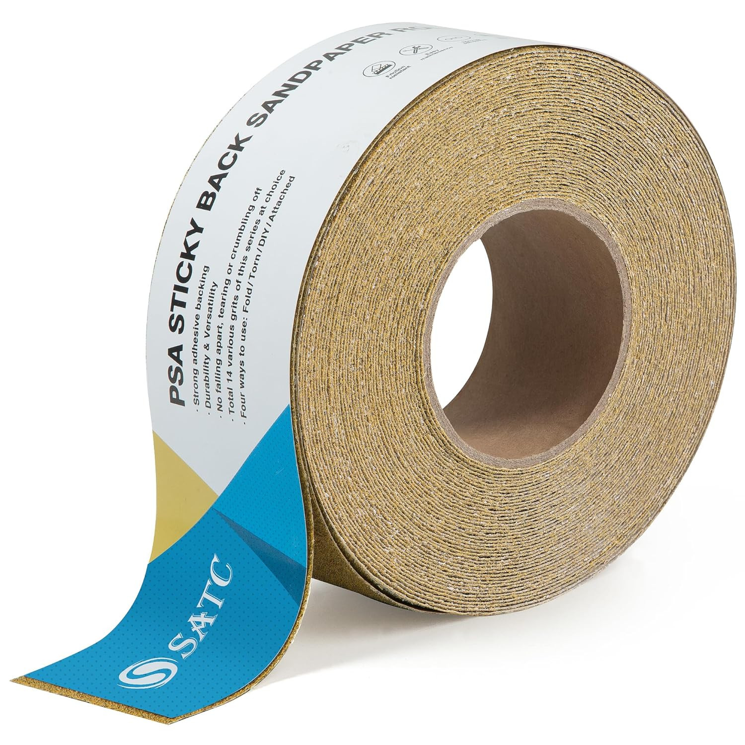 40 Grit PSA Longboard Sandpaper 20 Yard Long Continuous Roll, 2-3/4″ Wide