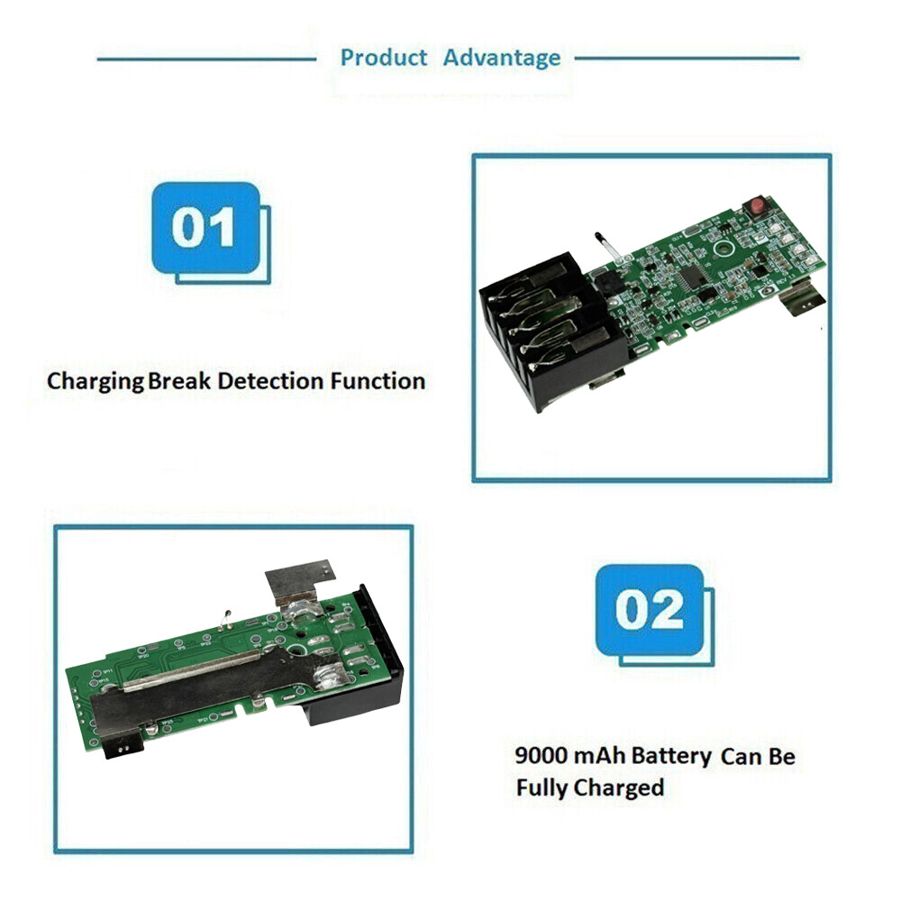 2PCS M18 Battery PCB Board Charging Protection Circuit Board for Milwaukee