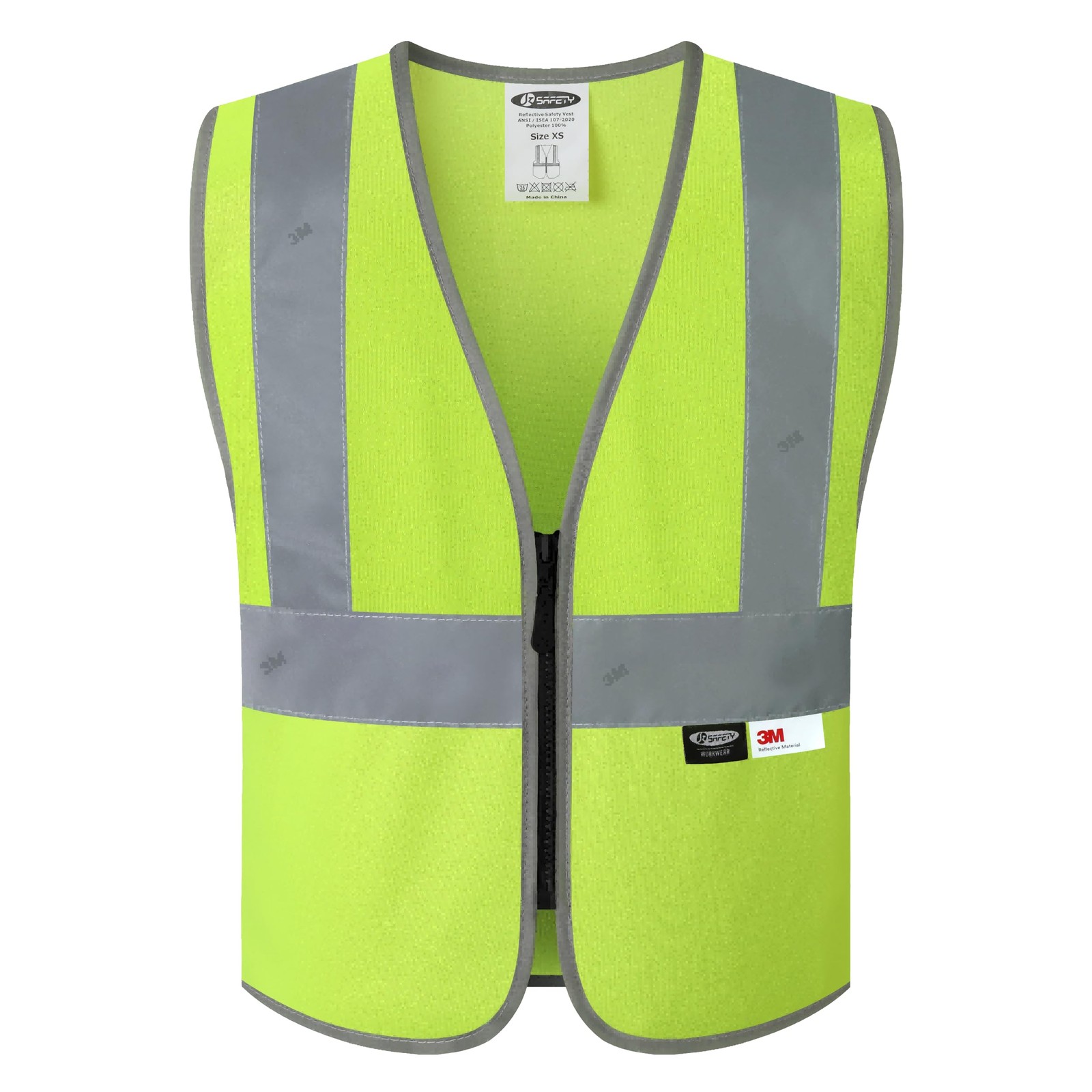 JKSafety Kids Safety Vest Construction Hi Vis with 5-7Years, Yellow