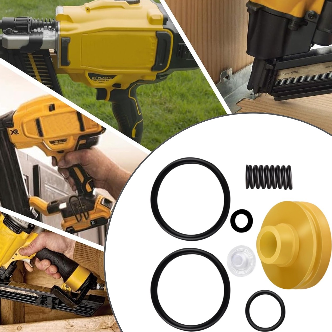 Piston Head Repair Kit Fits Bostitch & DeWalt Nailers CF15 MCN250S MCN150 N75C