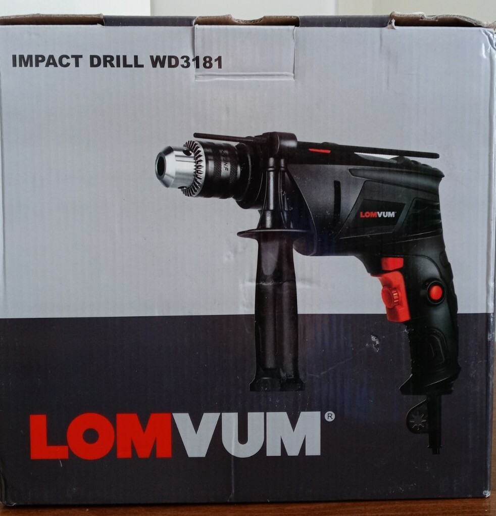 Hammer Drill, LOMVUM 1/2 In. 6.75 Amp Variable Speed dual-mode Impact Drill