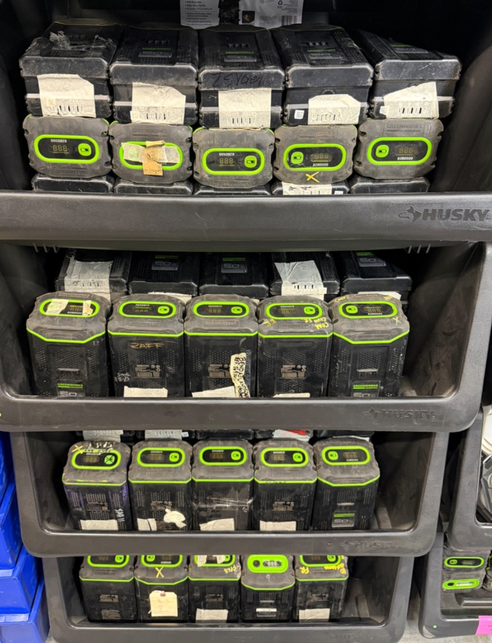 [LOT OF 5] GREENWORKS COMMERCIAL [82BD500] 82V 5AH DIGITAL BATTERY – [FOR PARTS]