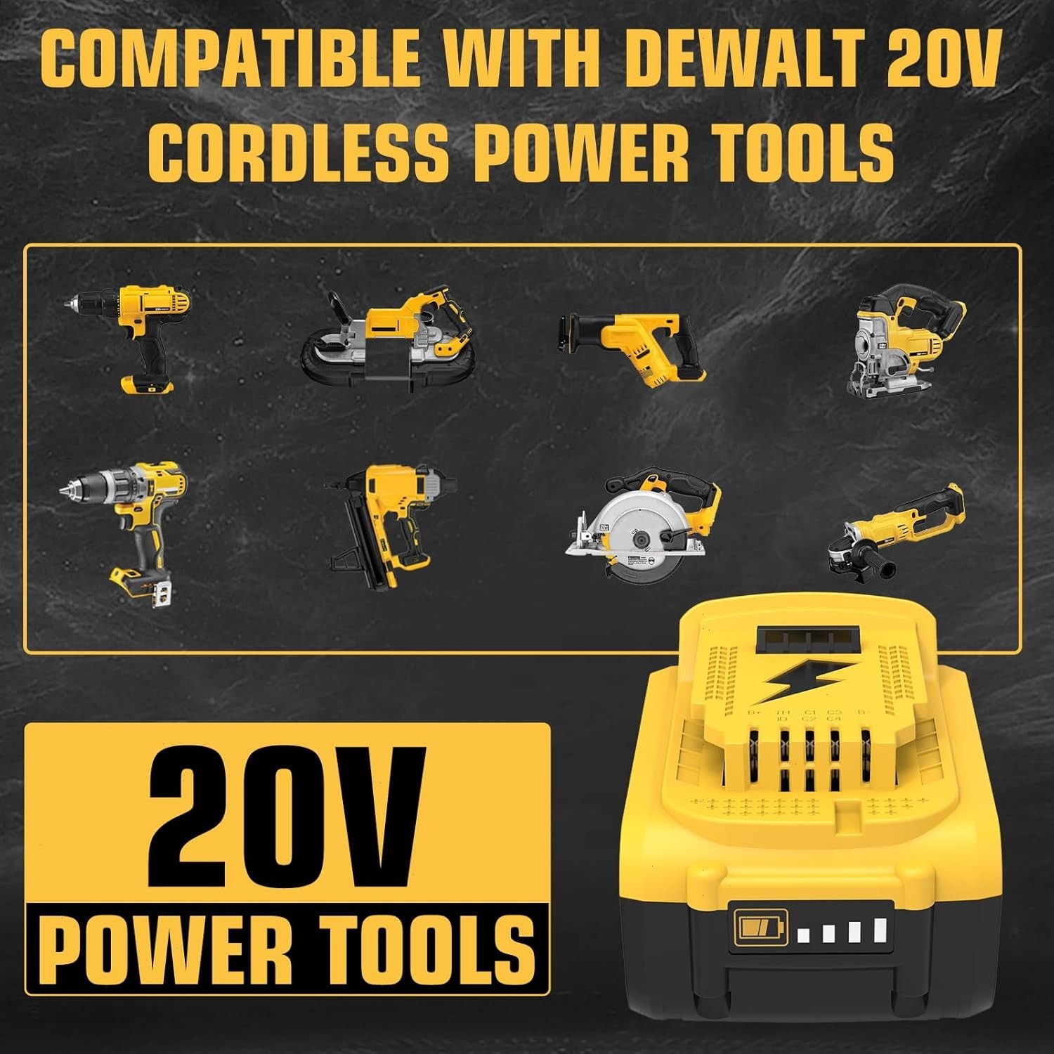 2Pack For DeWalt 20V 20 Volt Max XR 12.0AH Lithium Battery DCB206-2 / Charger