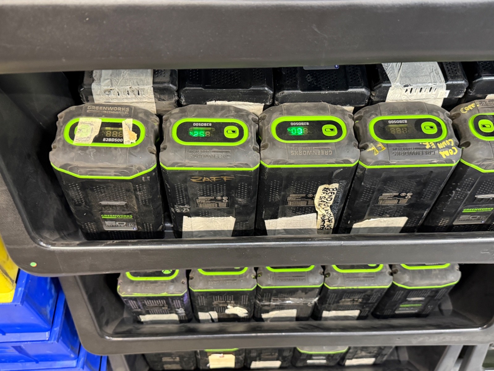 [LOT OF 5] GREENWORKS COMMERCIAL [82BD500] 82V 5AH DIGITAL BATTERY – [FOR PARTS]