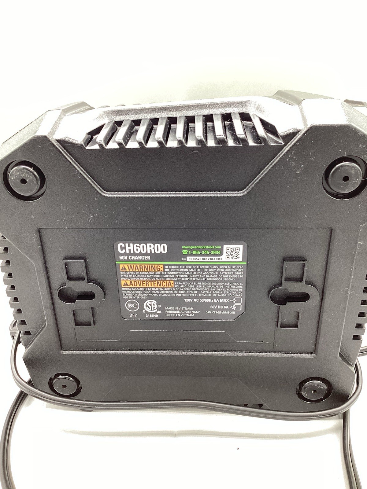 Greenworks Ultrapower 60V Range LB6051 5Ah 270Wh 2 Batteries 1 Charger CH60R00