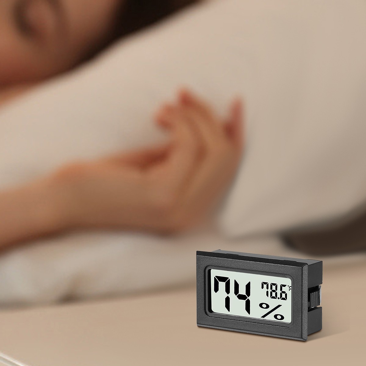 5/10/15 x Temperature Humidity Meters Gauge Indoor Fahrenheit (℉) LCD Display