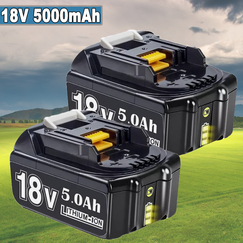 (2 Pack) For Makita BL1860B-2 18V LXT Lithium-Ion 5.0 Ah Battery 194204-5 BL1830