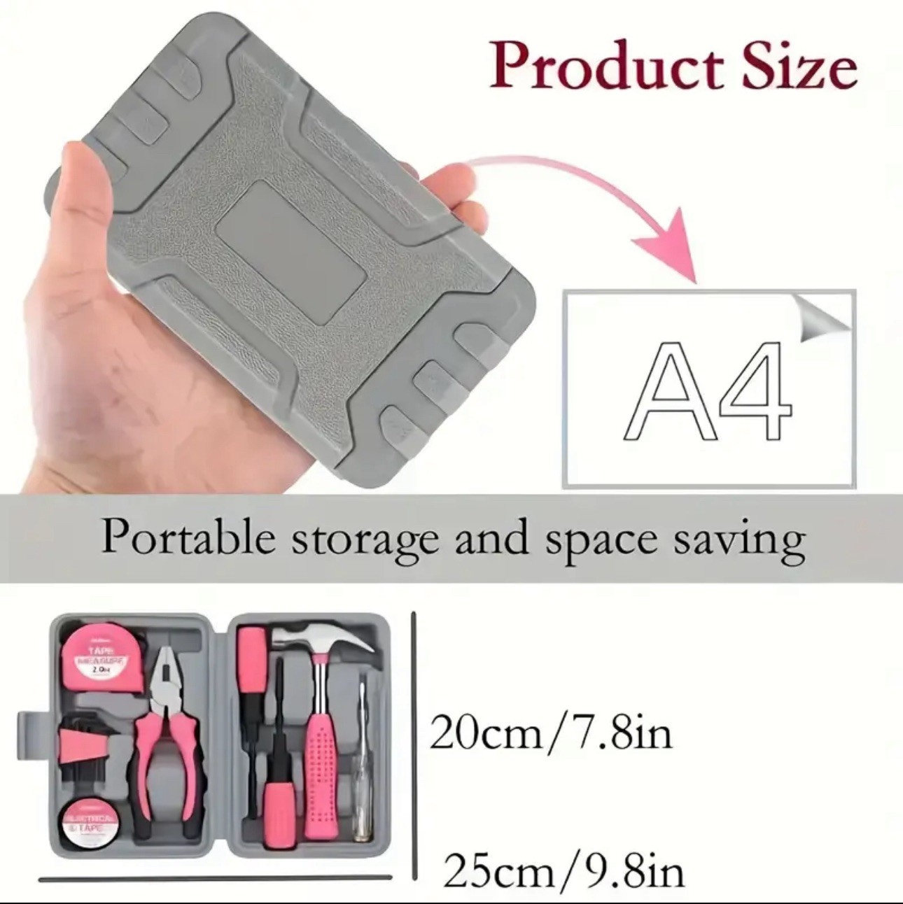 Household Tool Set With Case