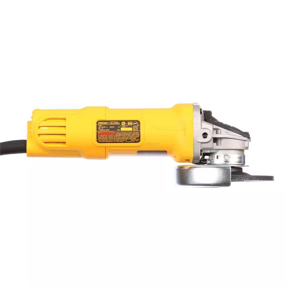 7 Amp 4.5 In. Small Angle Grinder with 1-Touch Guard and 4.5 In. X 0.045 In. X 7